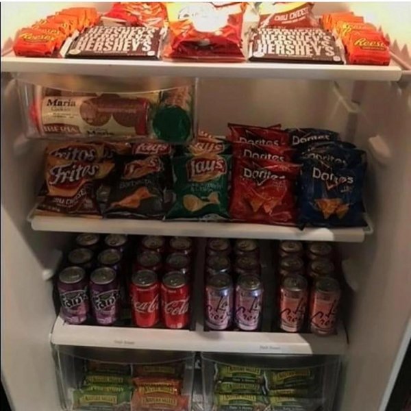 полный холодильник