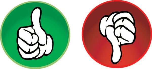 палец вверх