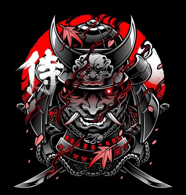 маска самурая менгу