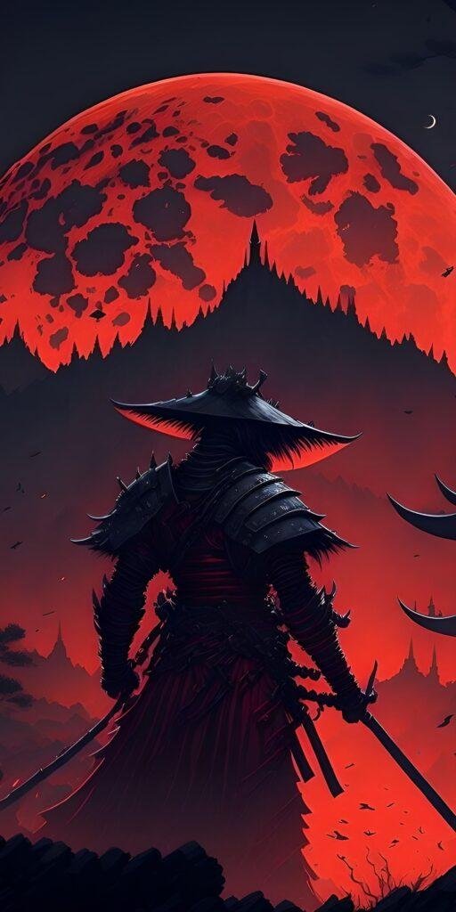 самурай красный