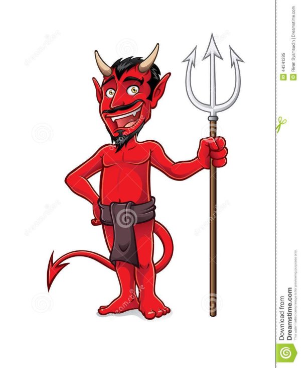 черт красный