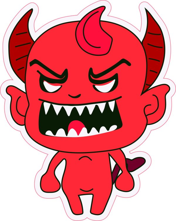 значки демон