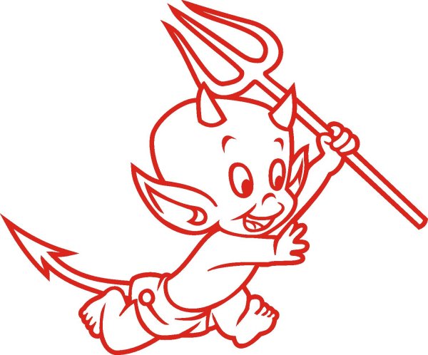 дьяволенок эскиз