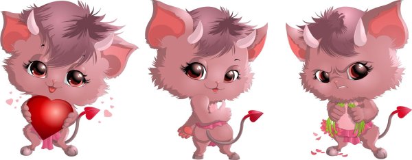 чертик девочка