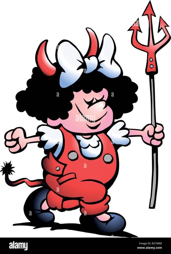 чертик девочка