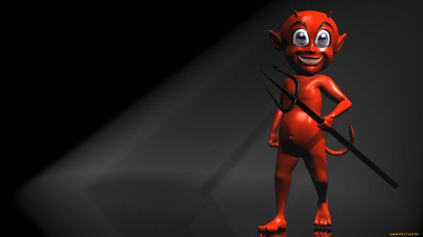 чертик из мультика