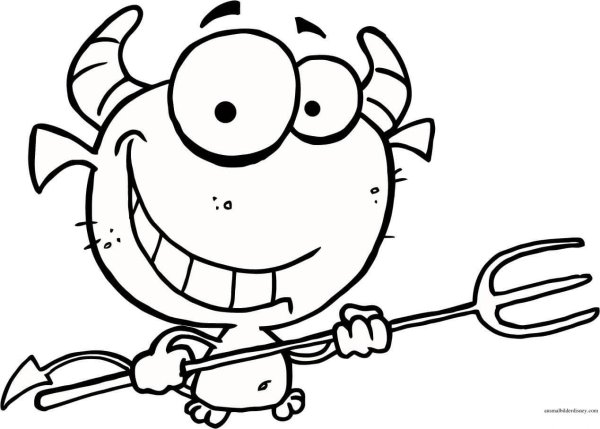 черт раскраска