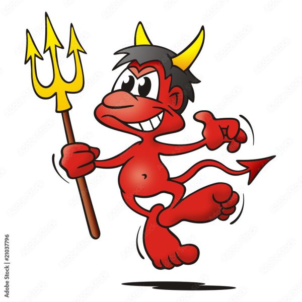 чертик из мультика