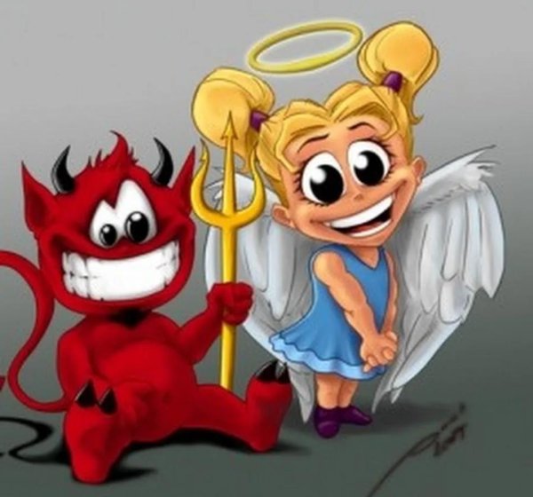 ангелочек и дьяволенок