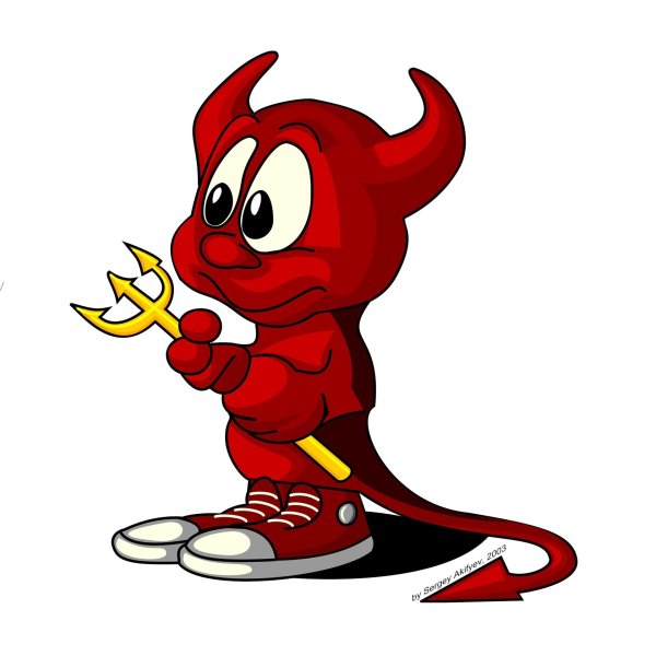 чертенок из мультика