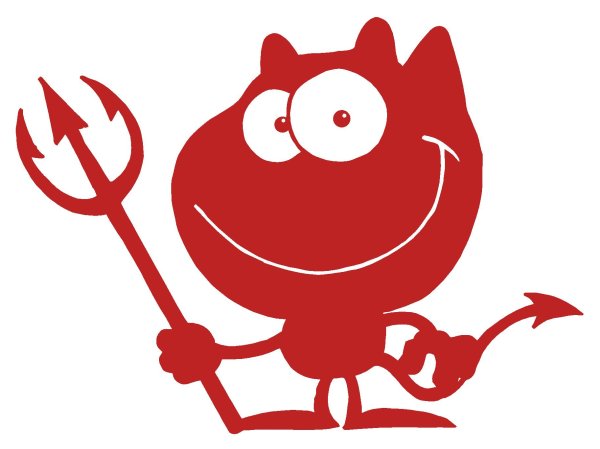 черт красный