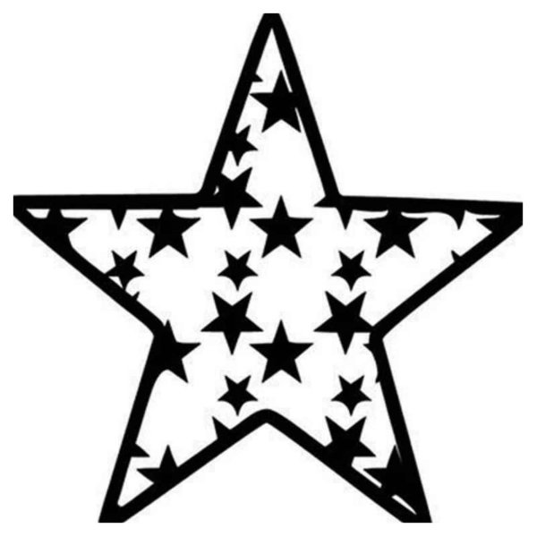 трафарет звезд