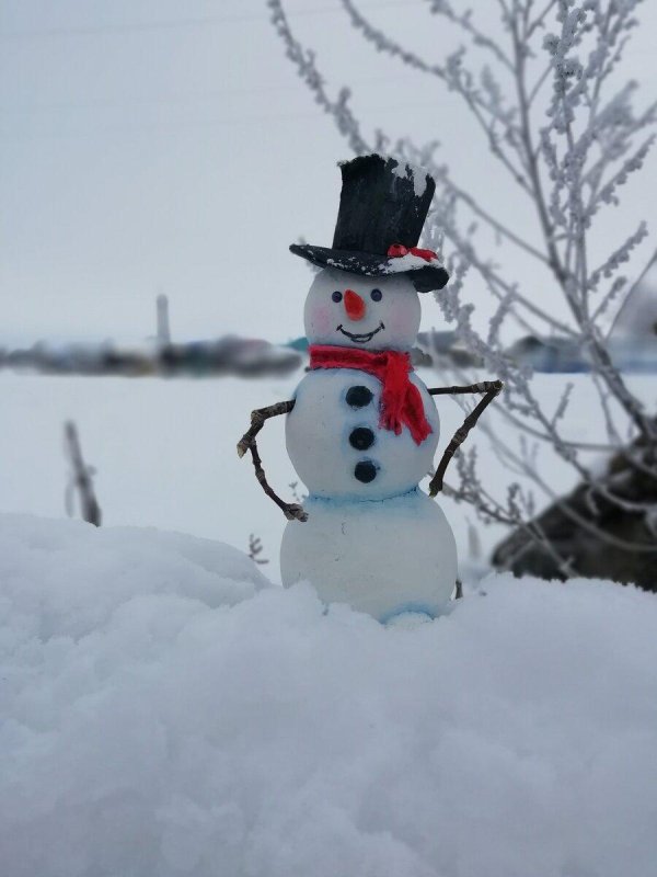 оригинальный снеговик