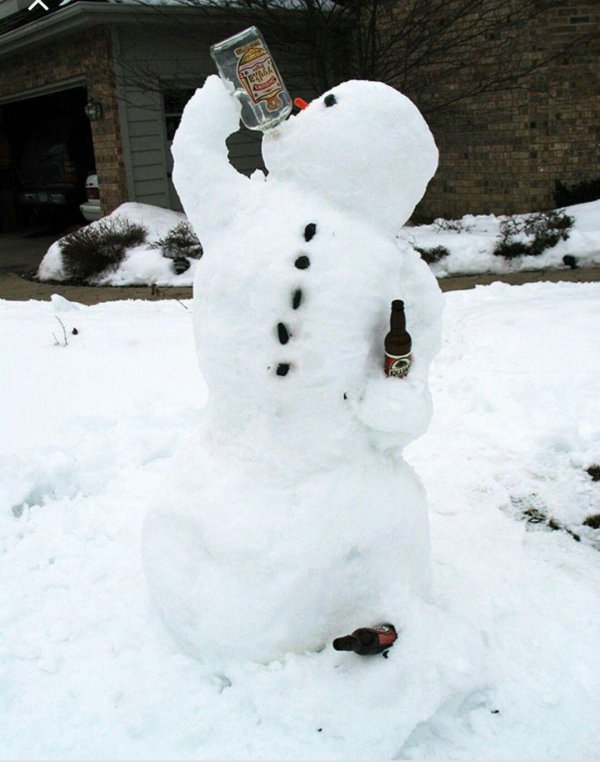 оригинальный снеговик