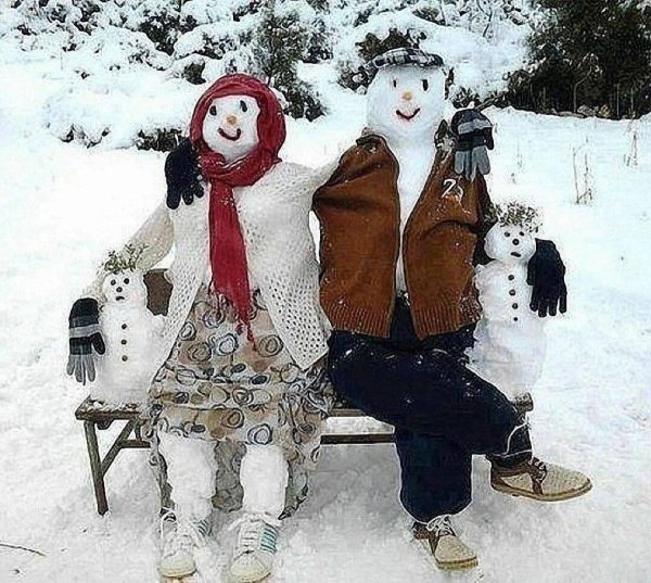 прикольные снеговики