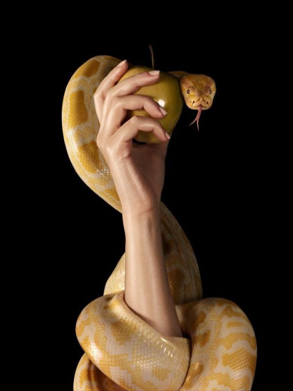 девушка со змеей