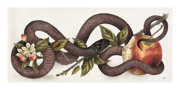 картины со змеей