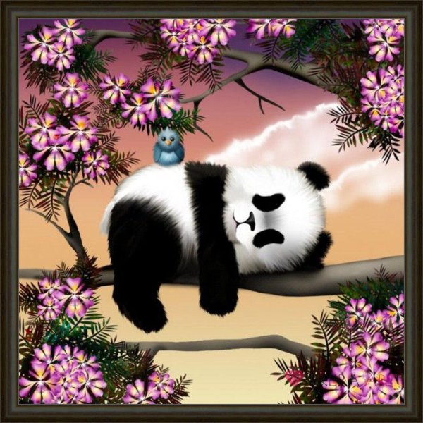 картина панда