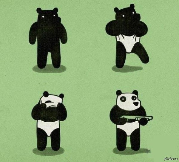 мем панда
