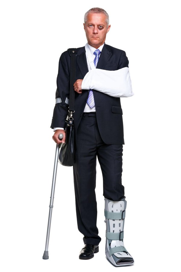injured businessman
