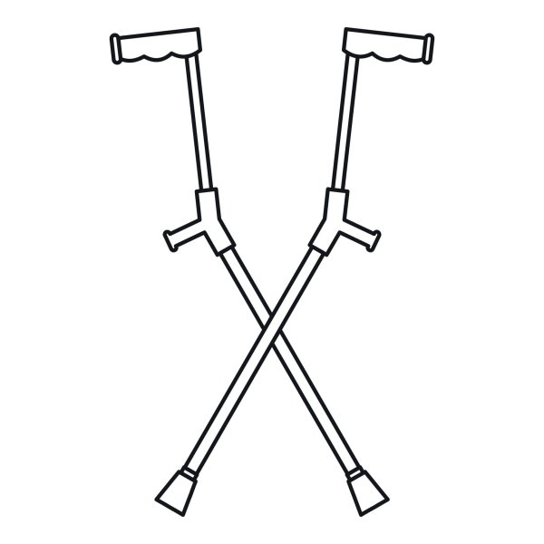 костыль значок