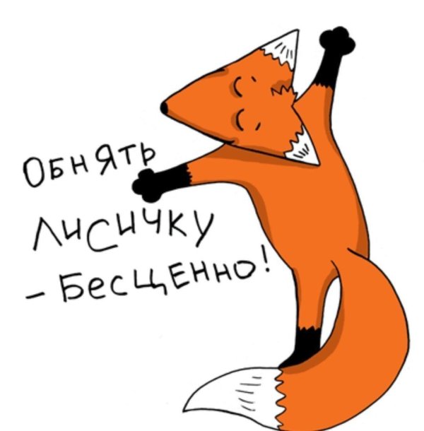 обнять лисичку бесценно