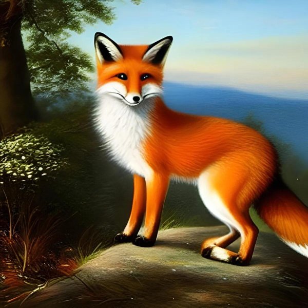 картина лиса