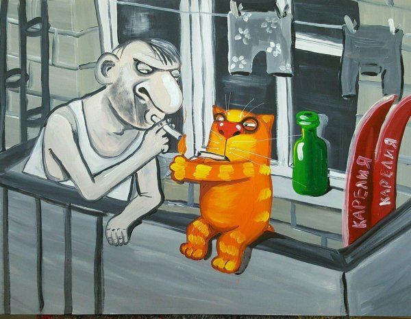 картины васи ложкина