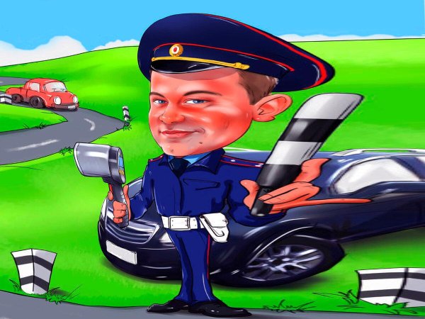 шарж полиция