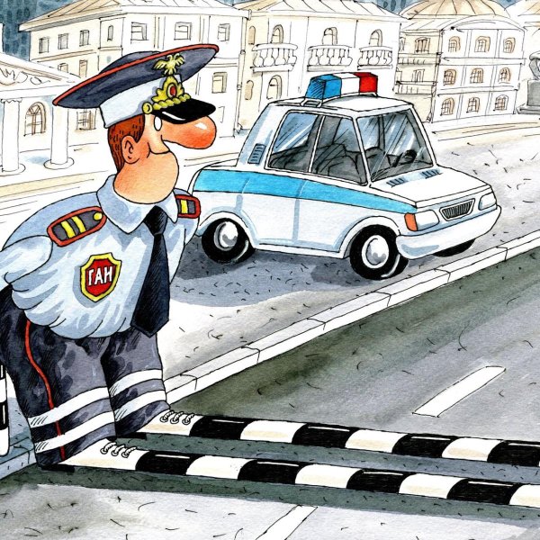 рисунок гаишника