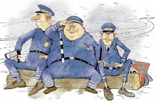 полиция карикатура