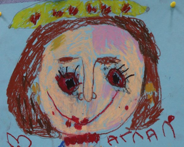 рисование портрет мамы подготовительная группа