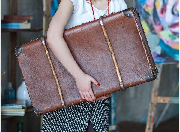 чемодан старый