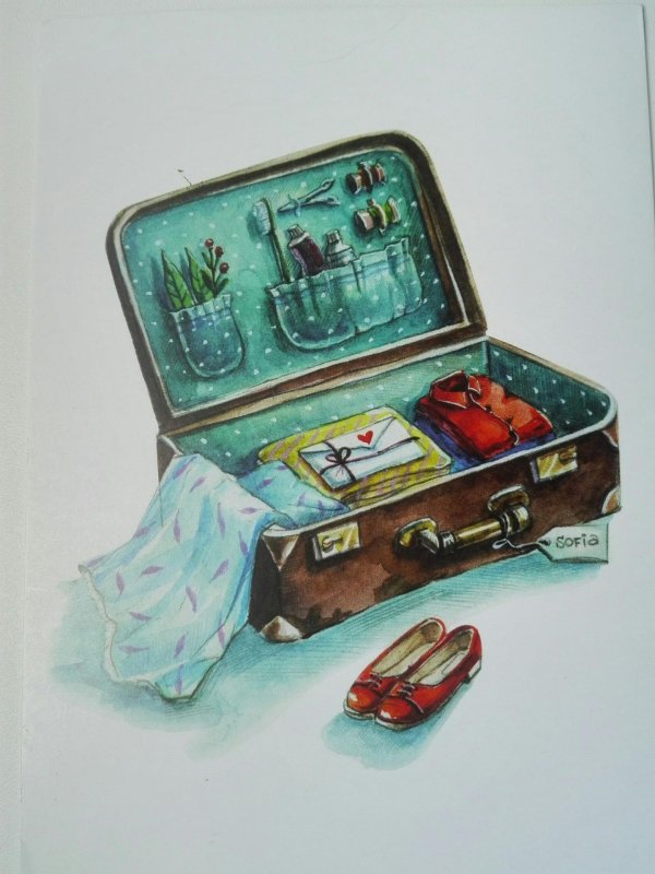 чемоданчик рисунок