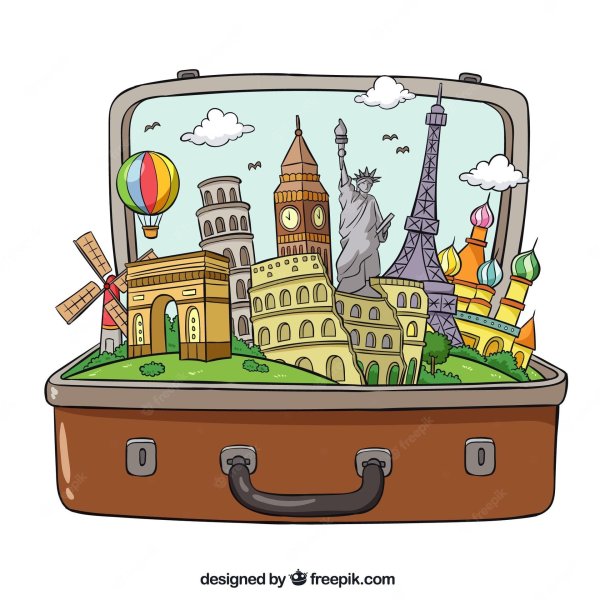 векторная иллюстрация путешествия