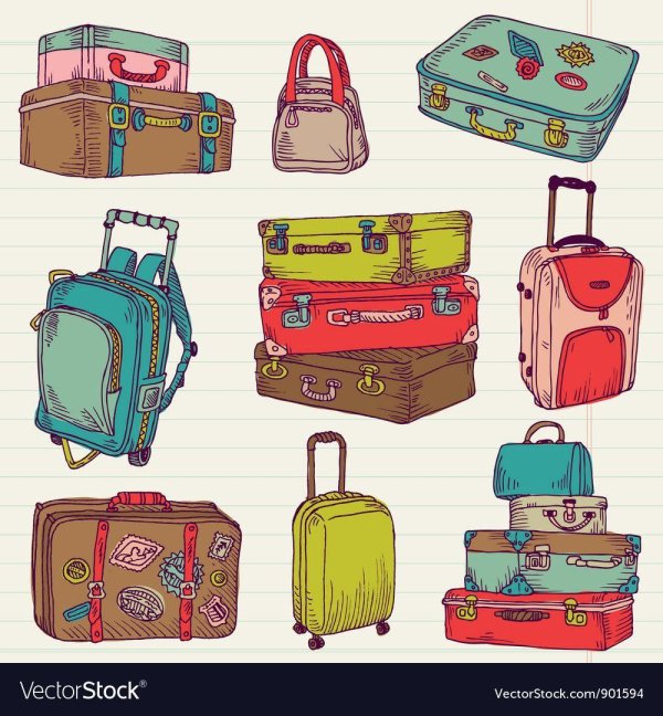 стилизация чемодана