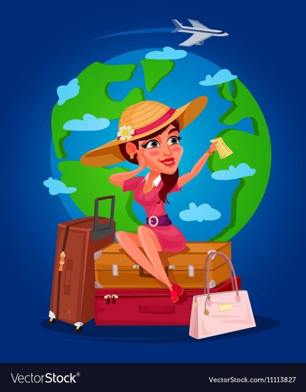 девушка путешественница