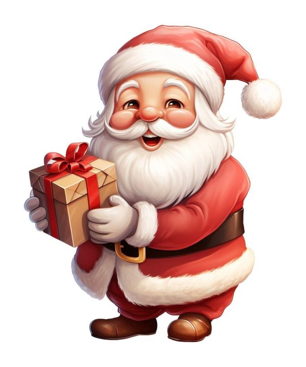 санта мультяшный