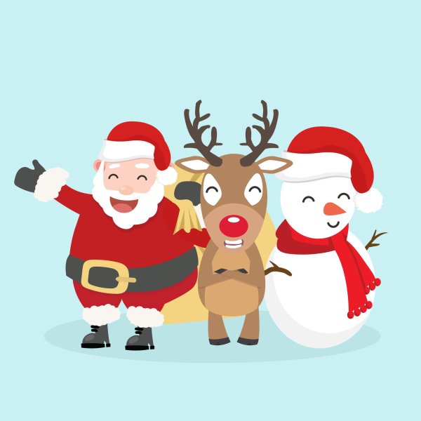 santa claus reindeer