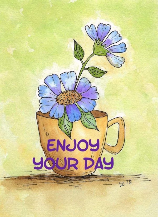 акварельная открытка