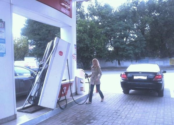 приколы на заправке