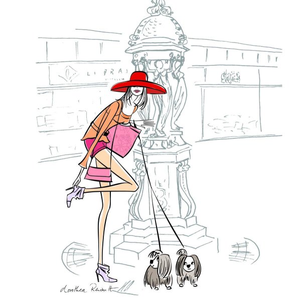 француженка иллюстрация