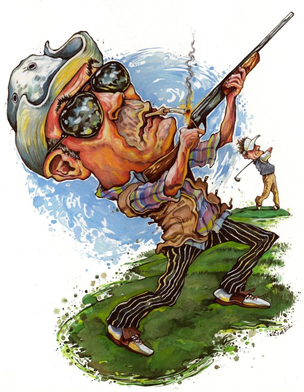 охотник иллюстрация