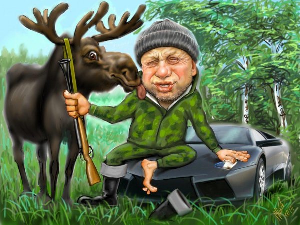 шарж солдат