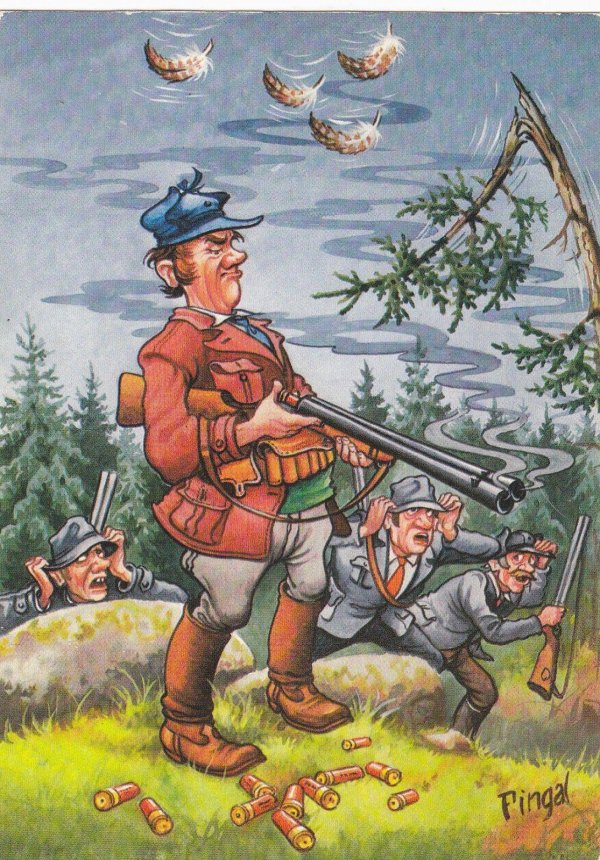 открытка охотнику