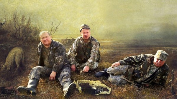 охотник живопись