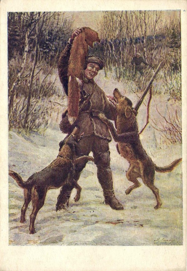 охотники картины художников