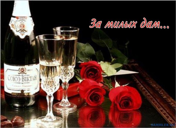 цветы и шампанское