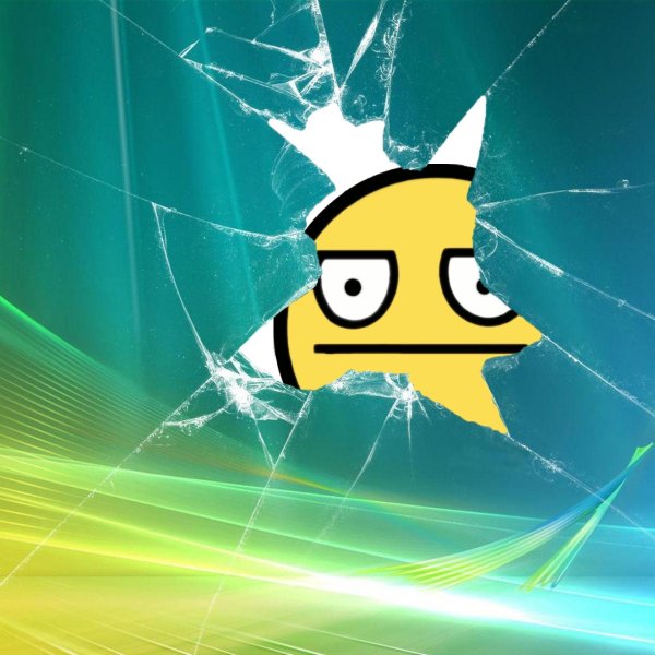 разбитый монитор