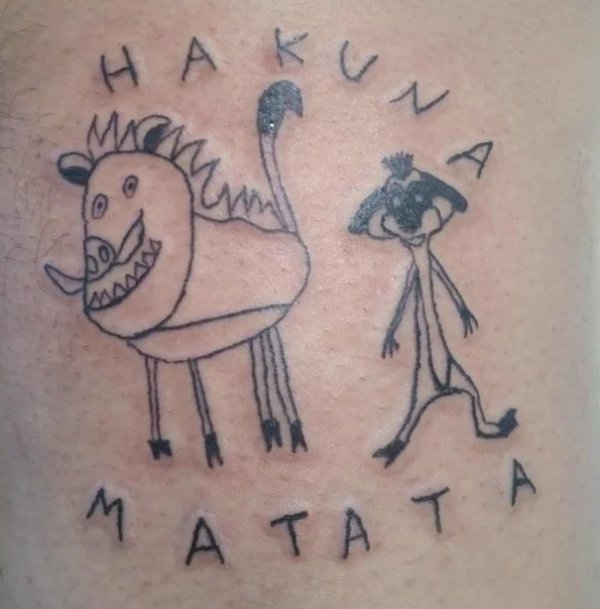 акуна матата татуировка